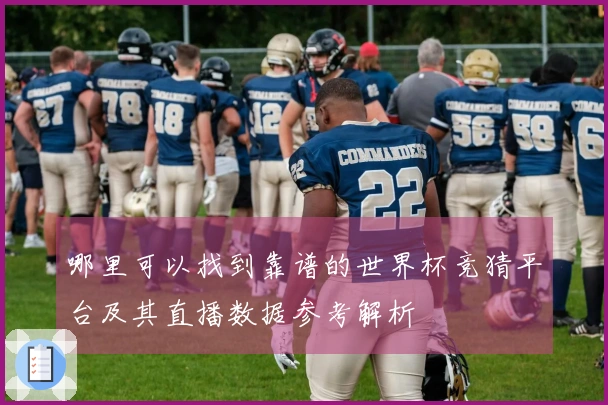 哪里可以找到靠谱的世界杯竞猜平台及其直播数据参考解析